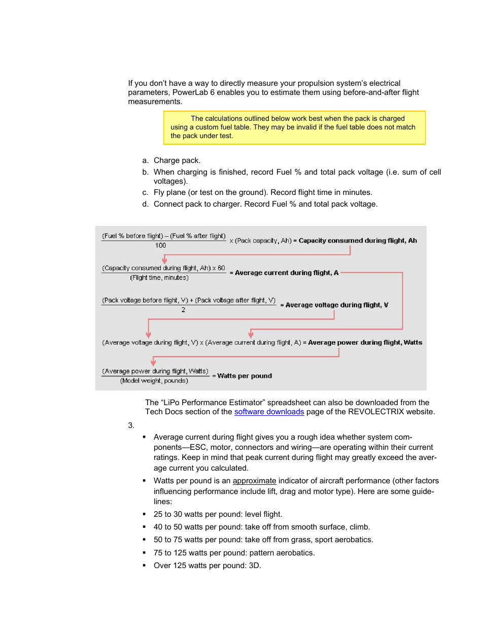 Estimating performance factors | ProgressiveRC 6 PowerLab User Manual | Page 59 / 83