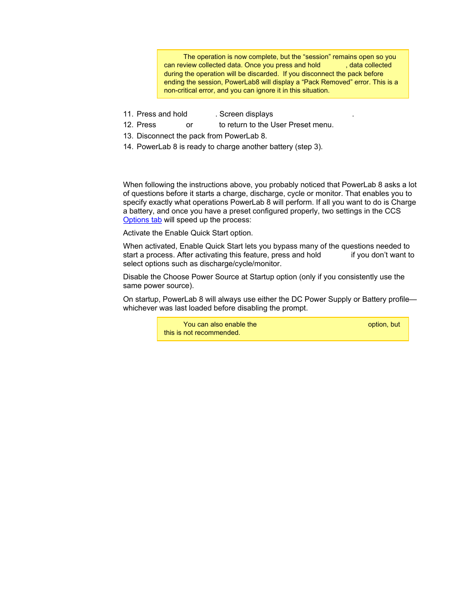 Start faster | ProgressiveRC 8 PowerLab User Manual | Page 30 / 86