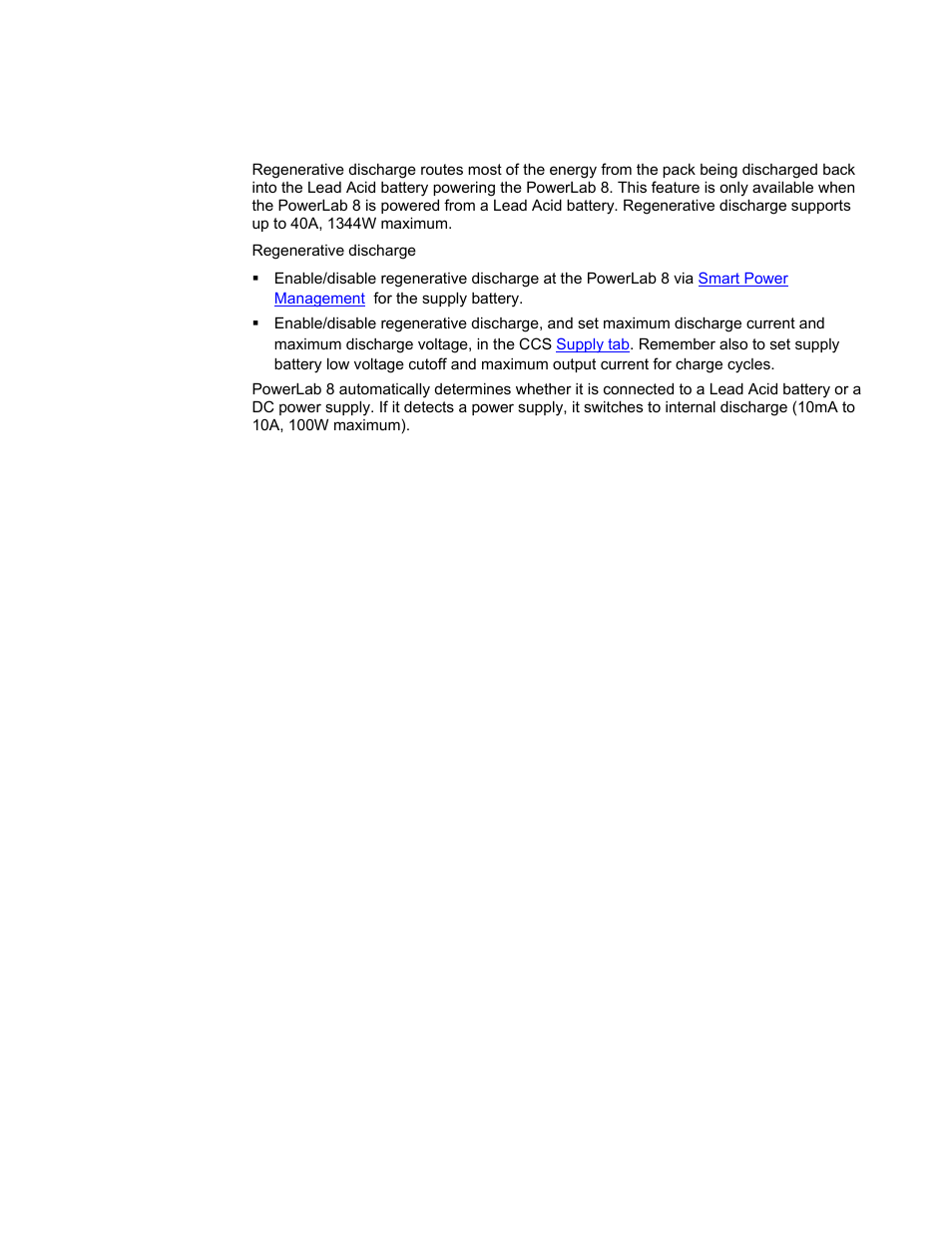 Regenerative discharge | ProgressiveRC 8 PowerLab User Manual | Page 34 / 86