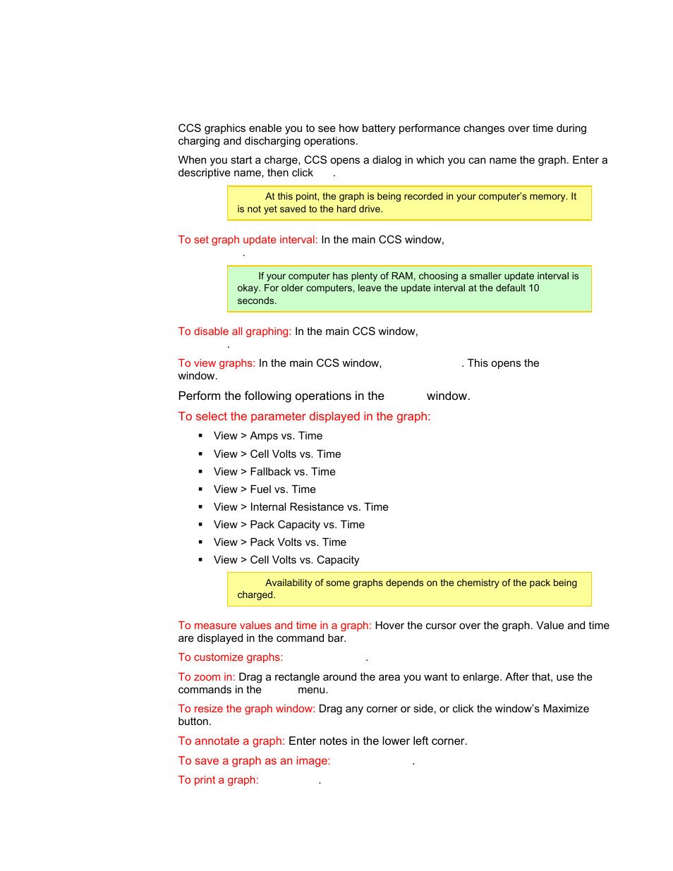 Graphs, View data in graphs, In the | Details | ProgressiveRC 8 PowerLab User Manual | Page 53 / 86
