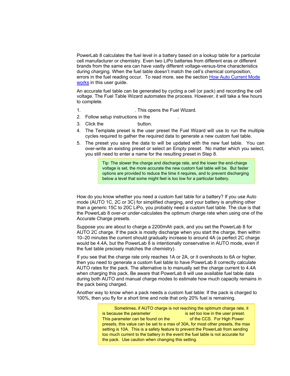 Generate a custom fuel table, About fuel tables, Details | One using the, Fuel table wizard | ProgressiveRC 8 PowerLab User Manual | Page 55 / 86