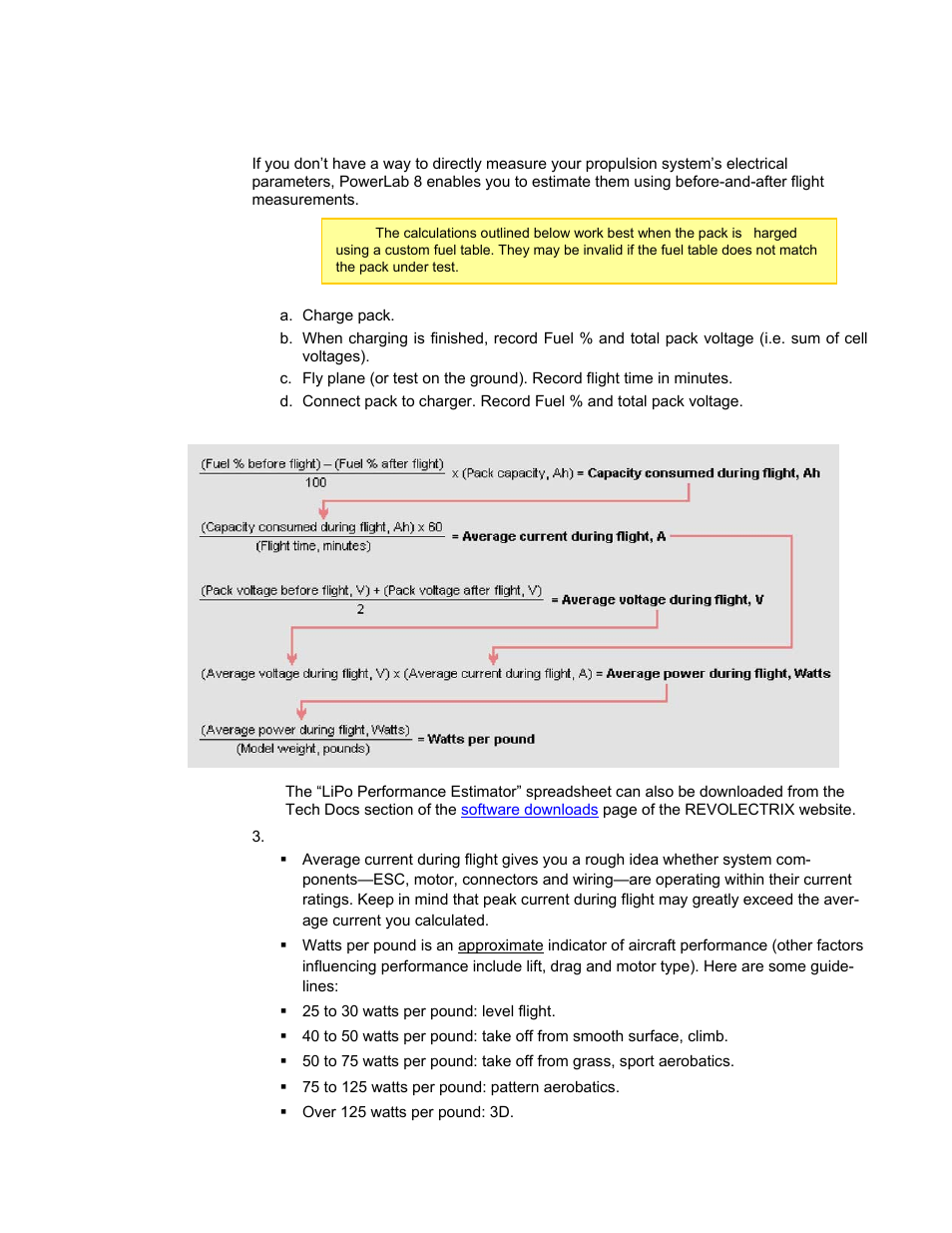 Estimating performance factors | ProgressiveRC 8 PowerLab User Manual | Page 60 / 86