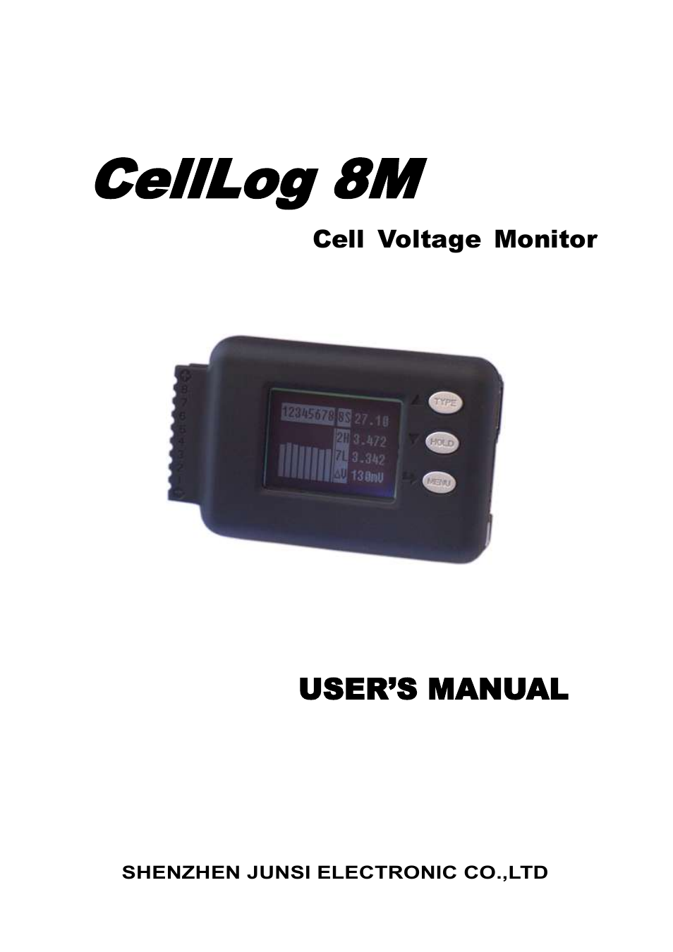 ProgressiveRC 8M CellLog User Manual | 15 pages