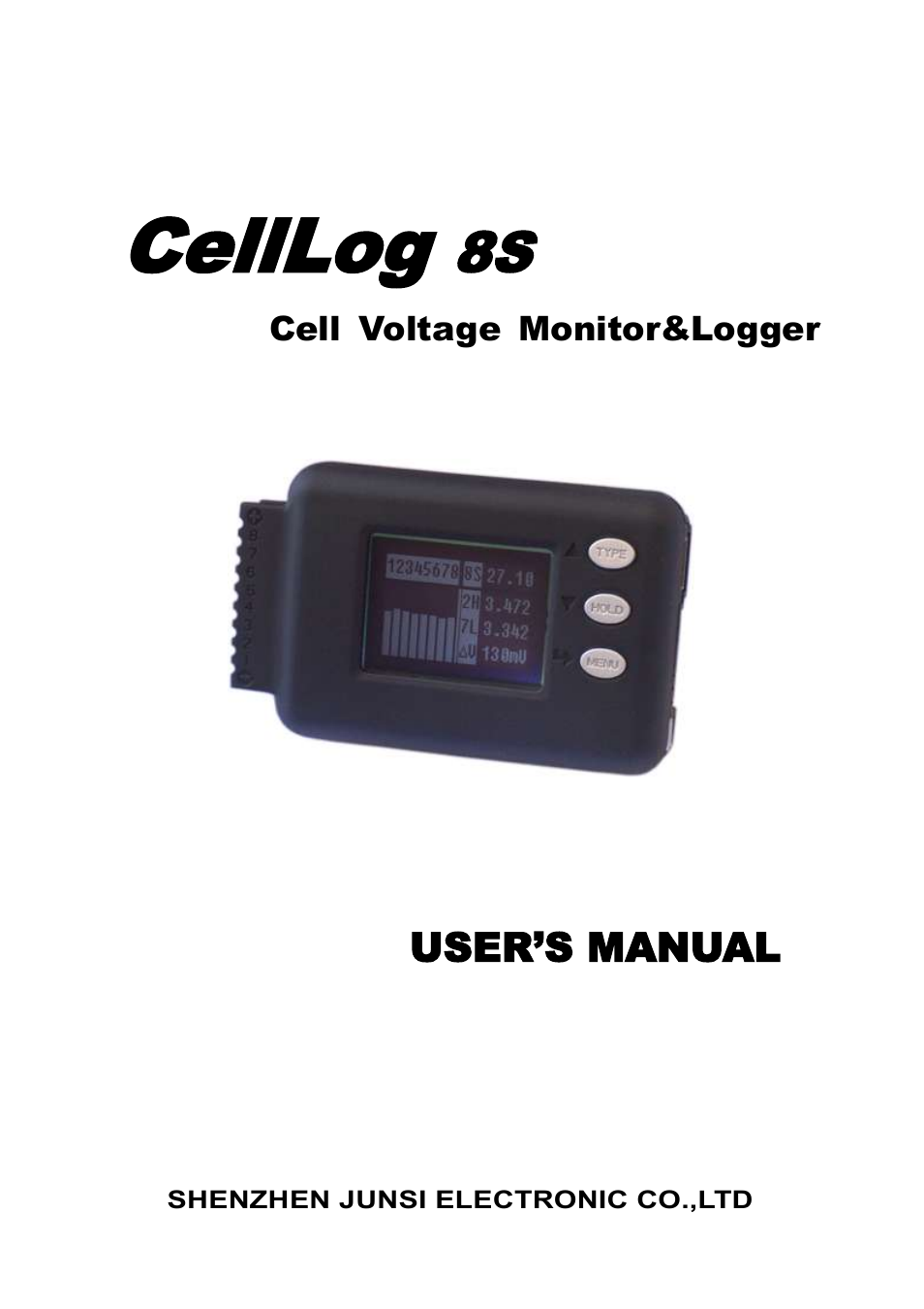 ProgressiveRC 8S CellLog User Manual | 20 pages