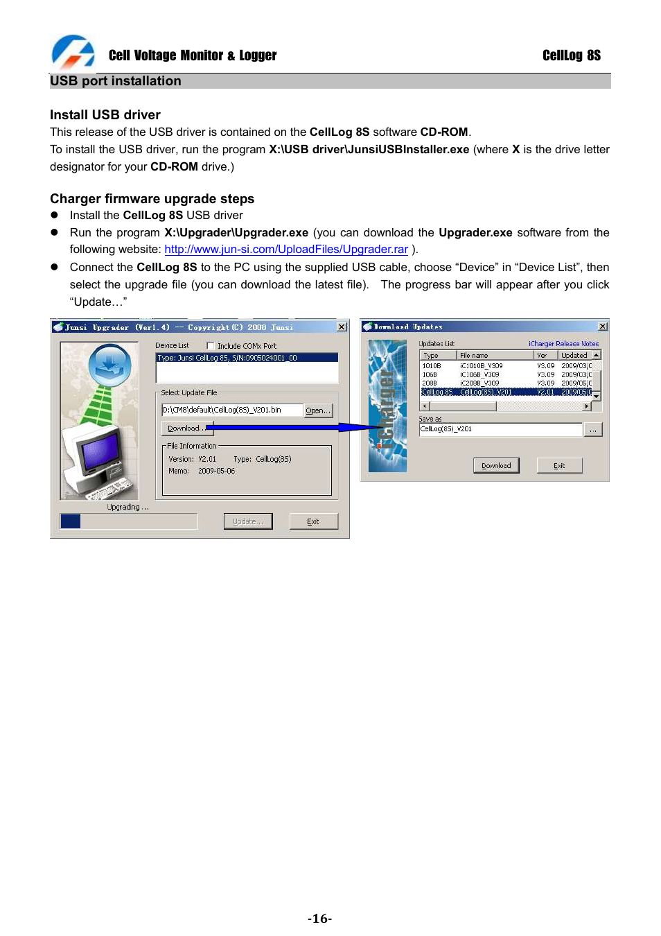ProgressiveRC 8S CellLog User Manual | Page 16 / 20