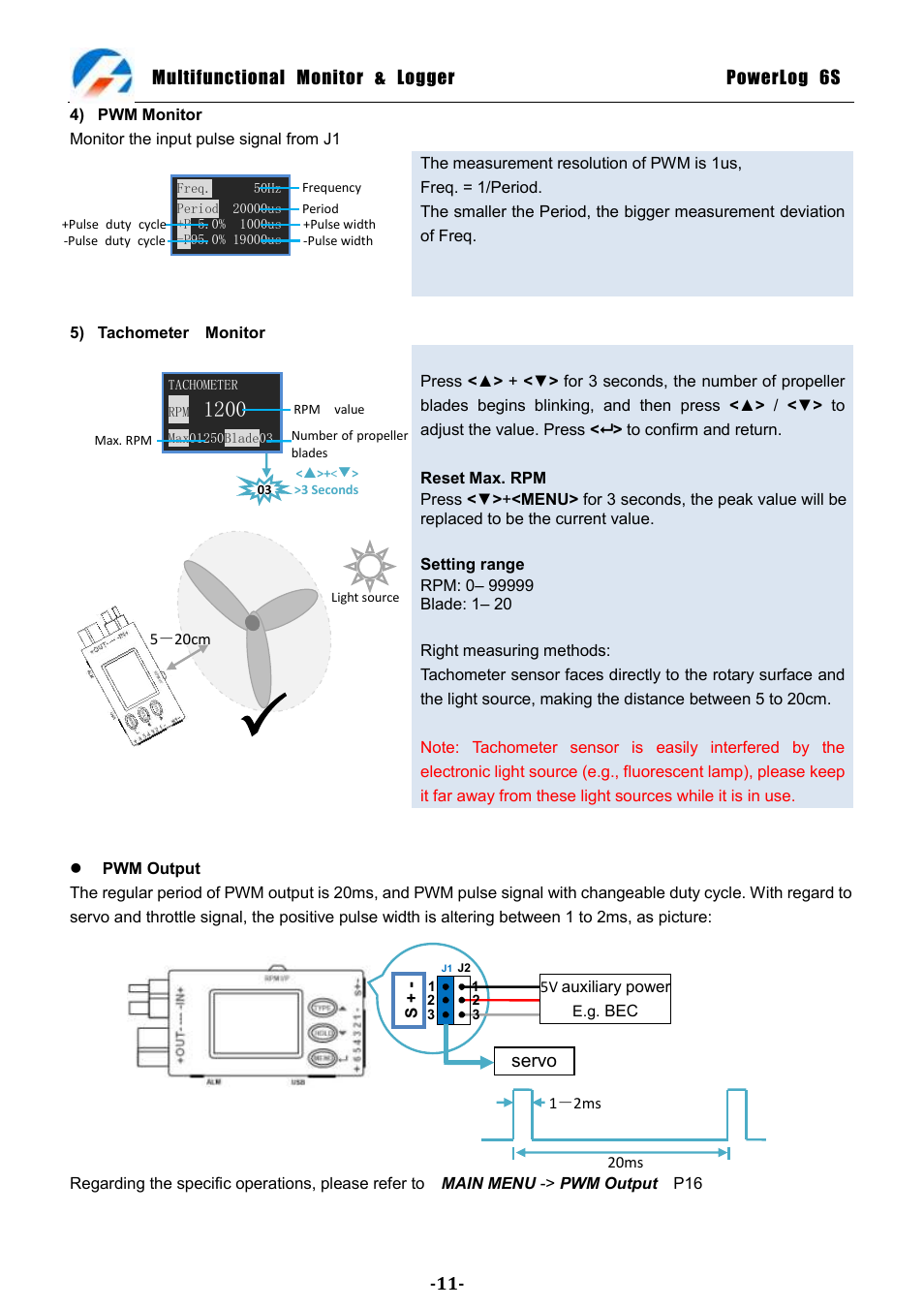 ProgressiveRC 6S PowerLog User Manual | Page 11 / 24