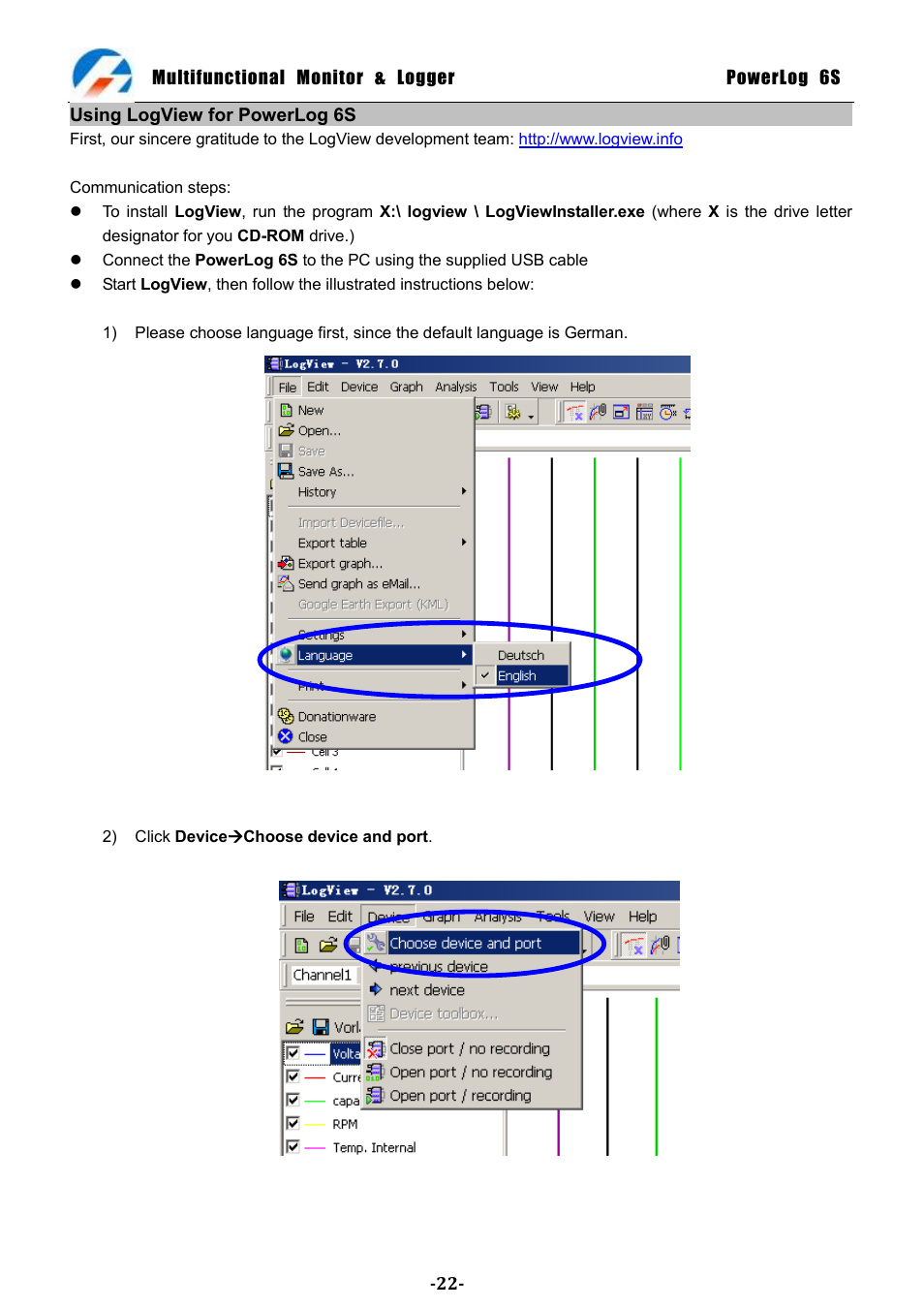 ProgressiveRC 6S PowerLog User Manual | Page 22 / 24