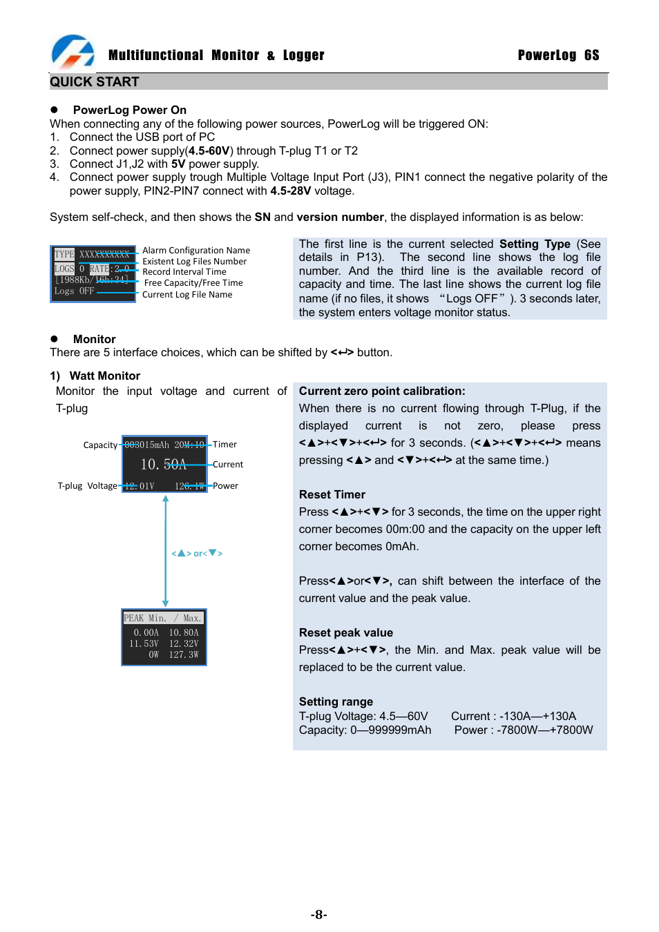 ProgressiveRC 6S PowerLog User Manual | Page 8 / 24