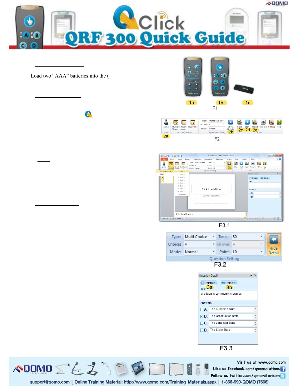 QOMO QRF300 V7 User Manual | 4 pages