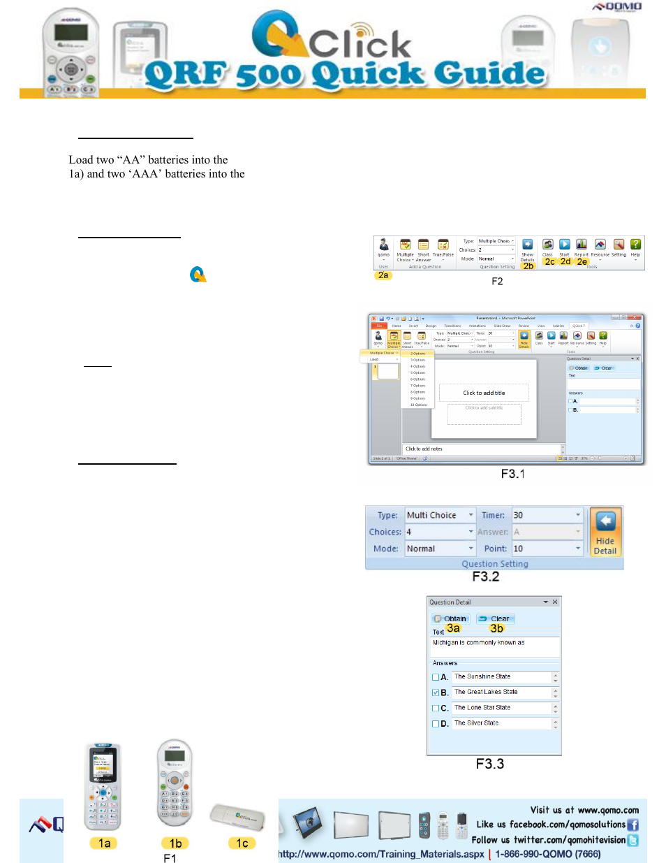 QOMO QRF500 V7 User Manual | 4 pages