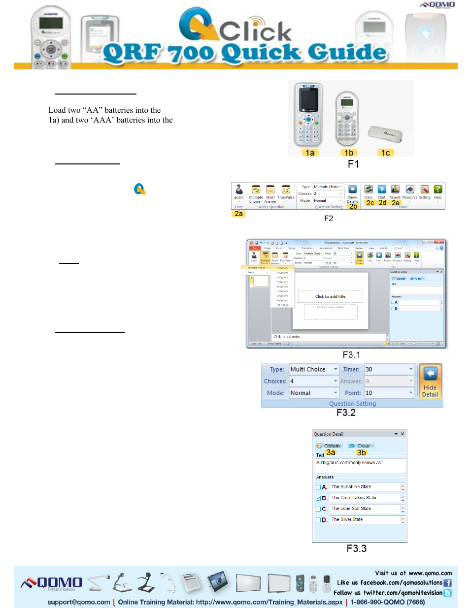 QOMO QRF700 V7 User Manual | 4 pages