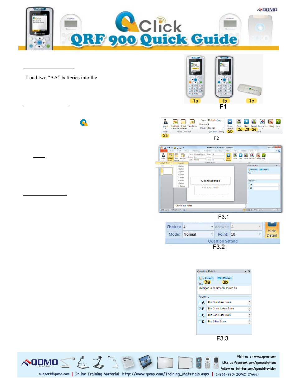 QOMO QRF900 V7 User Manual | 4 pages