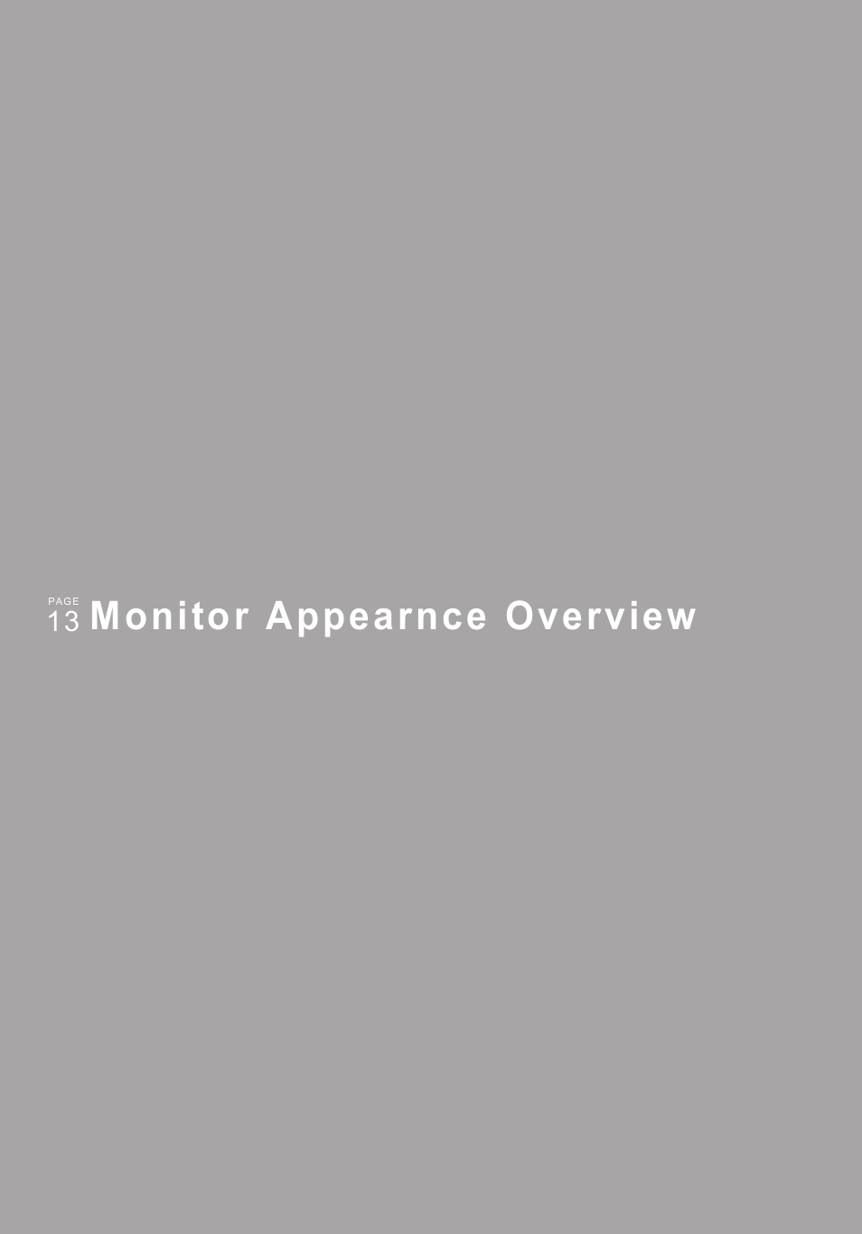 Monitor appearnce overview | QOMO QIT600 User Manual | Page 15 / 51