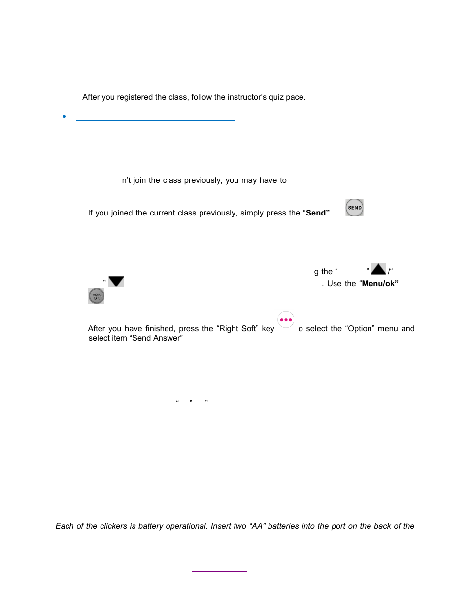 Instructor keypad, Specifications, 2 instructor keypad | 1 specifications | QOMO QClick V7 User Manual | Page 101 / 150