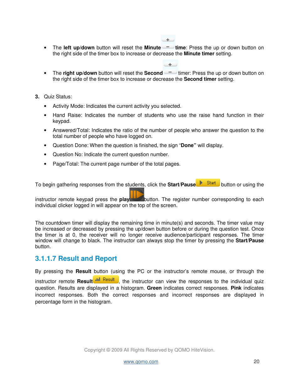 7 result and report | QOMO QIR300 User Manual User Manual | Page 20 / 91