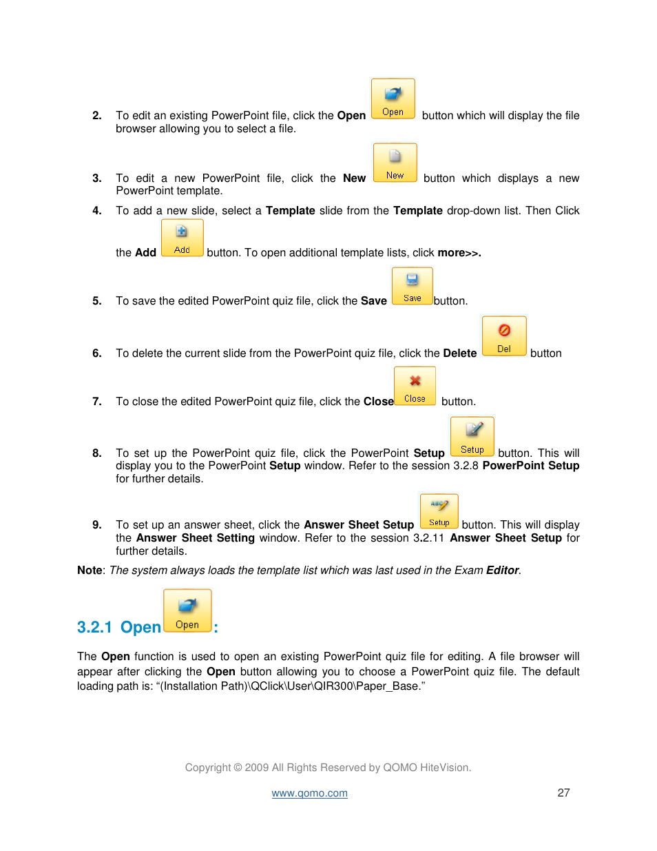 1 open | QOMO QIR300 User Manual User Manual | Page 27 / 91