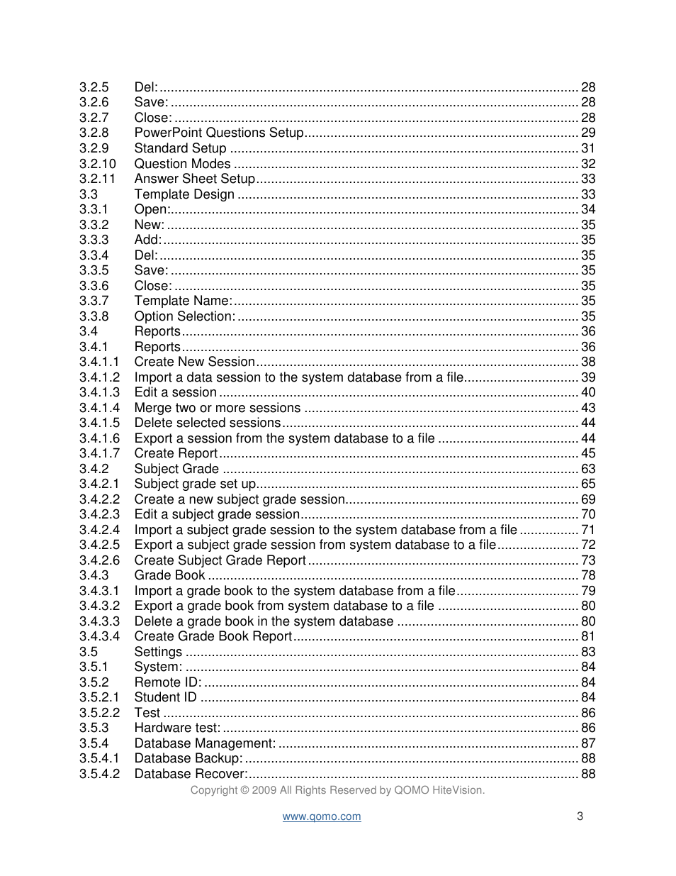 QOMO QIR300 User Manual User Manual | Page 3 / 91