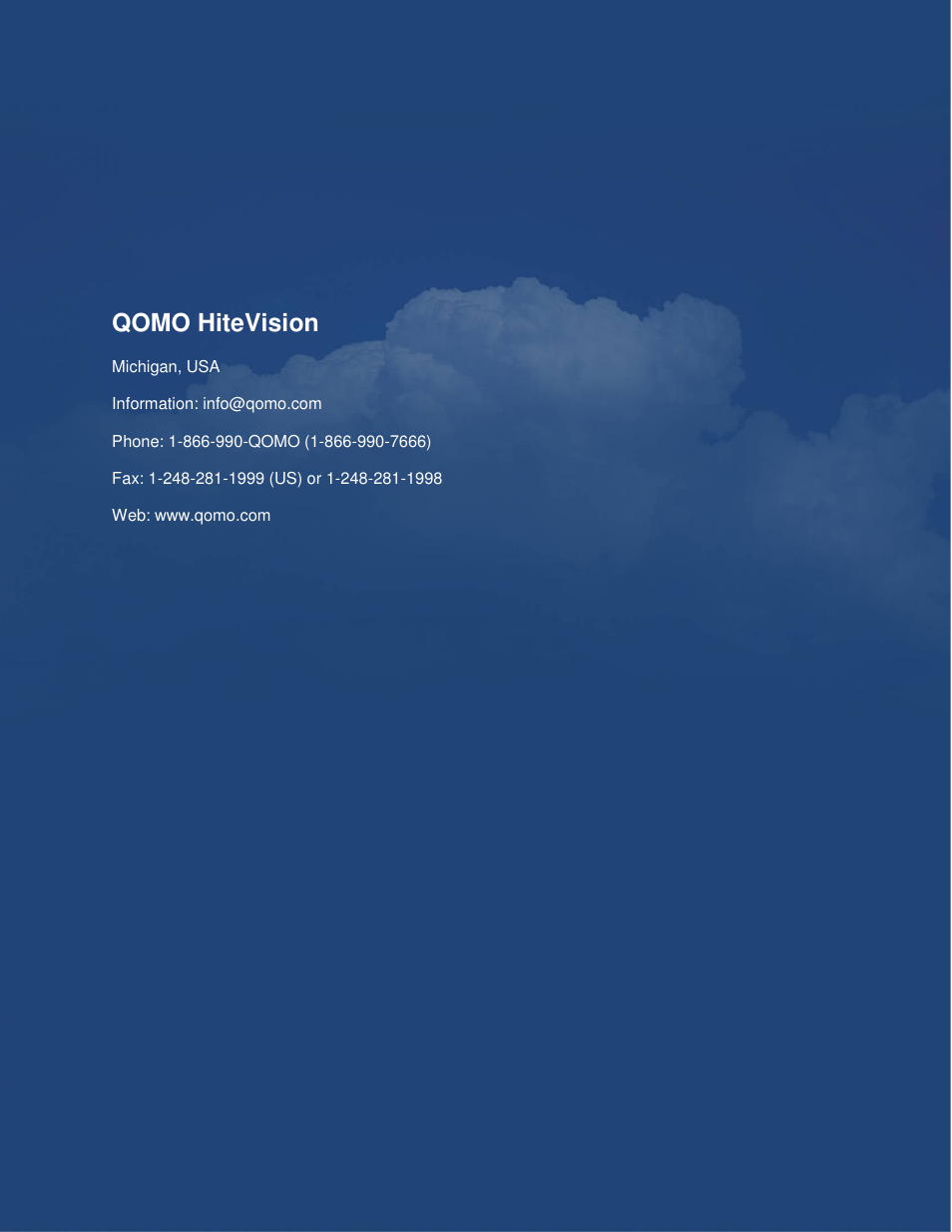 Qomo hitevision | QOMO QIR300 User Manual User Manual | Page 91 / 91