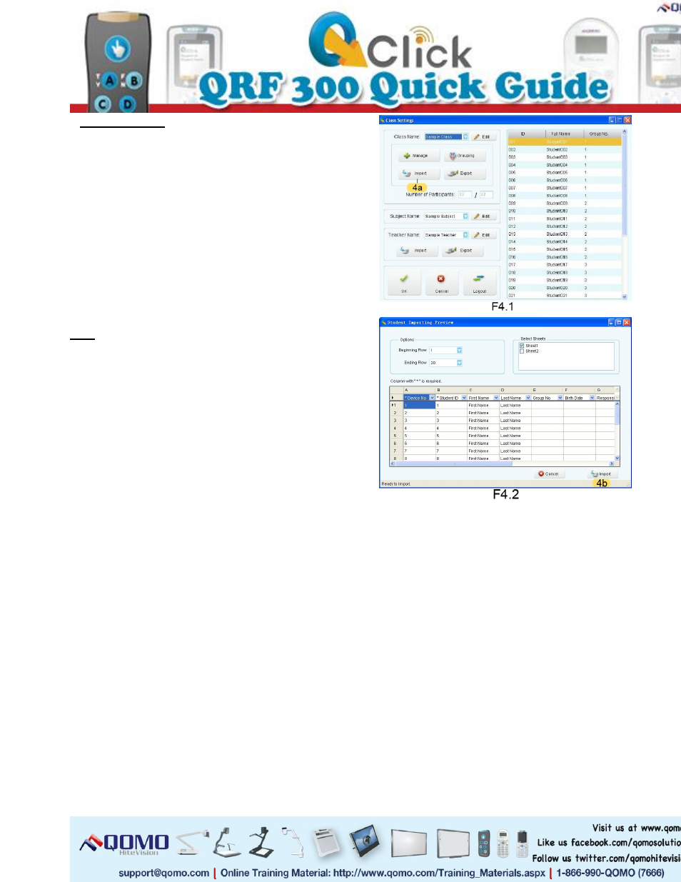 QOMO QRF300 Quick Start User Manual | Page 2 / 4