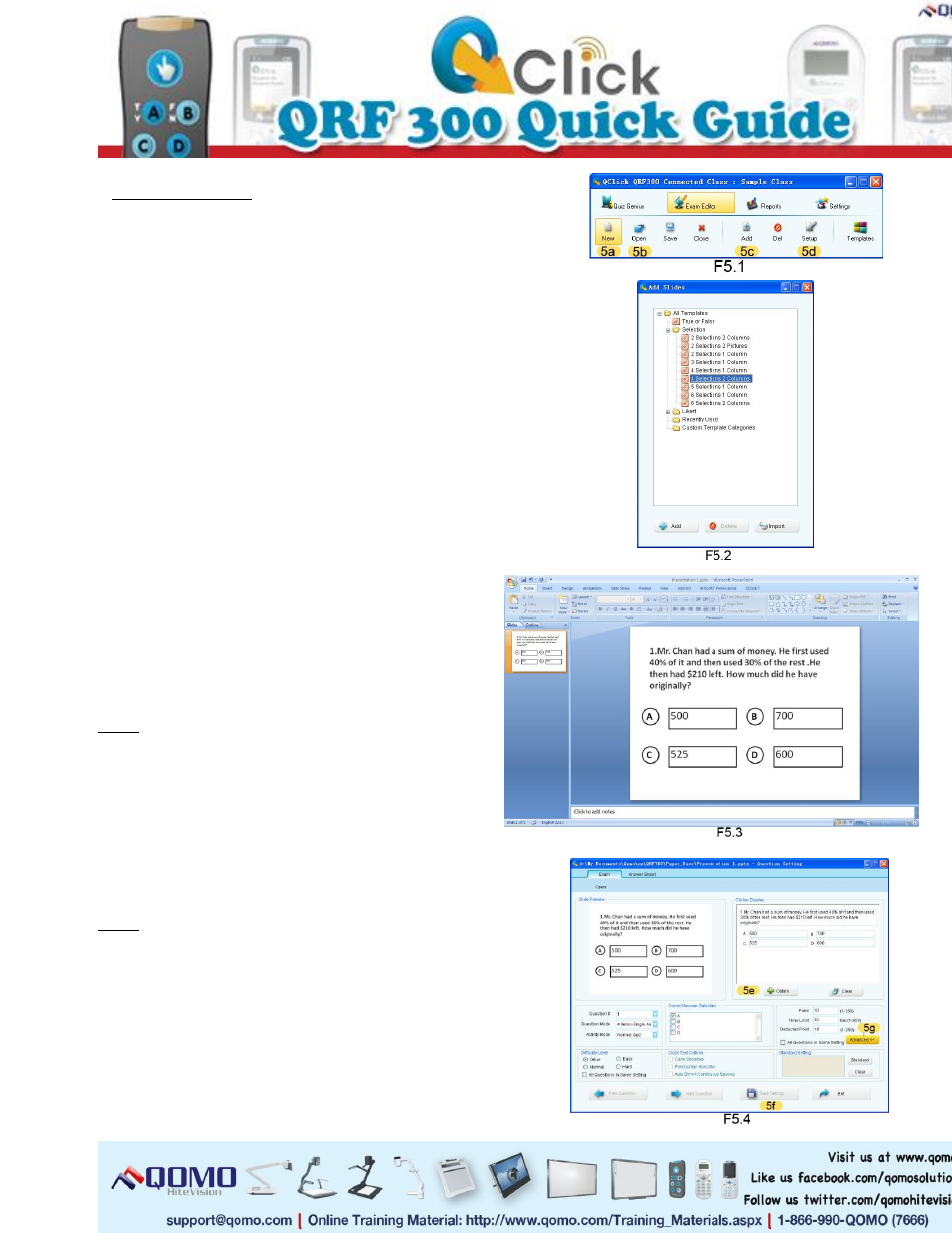 QOMO QRF300 Quick Start User Manual | Page 3 / 4