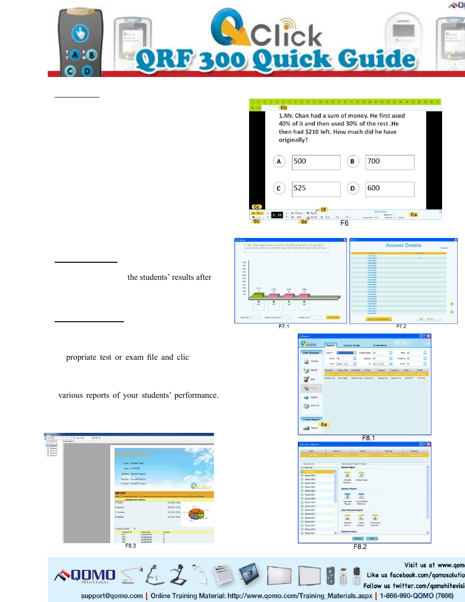 QOMO QRF300 Quick Start User Manual | Page 4 / 4