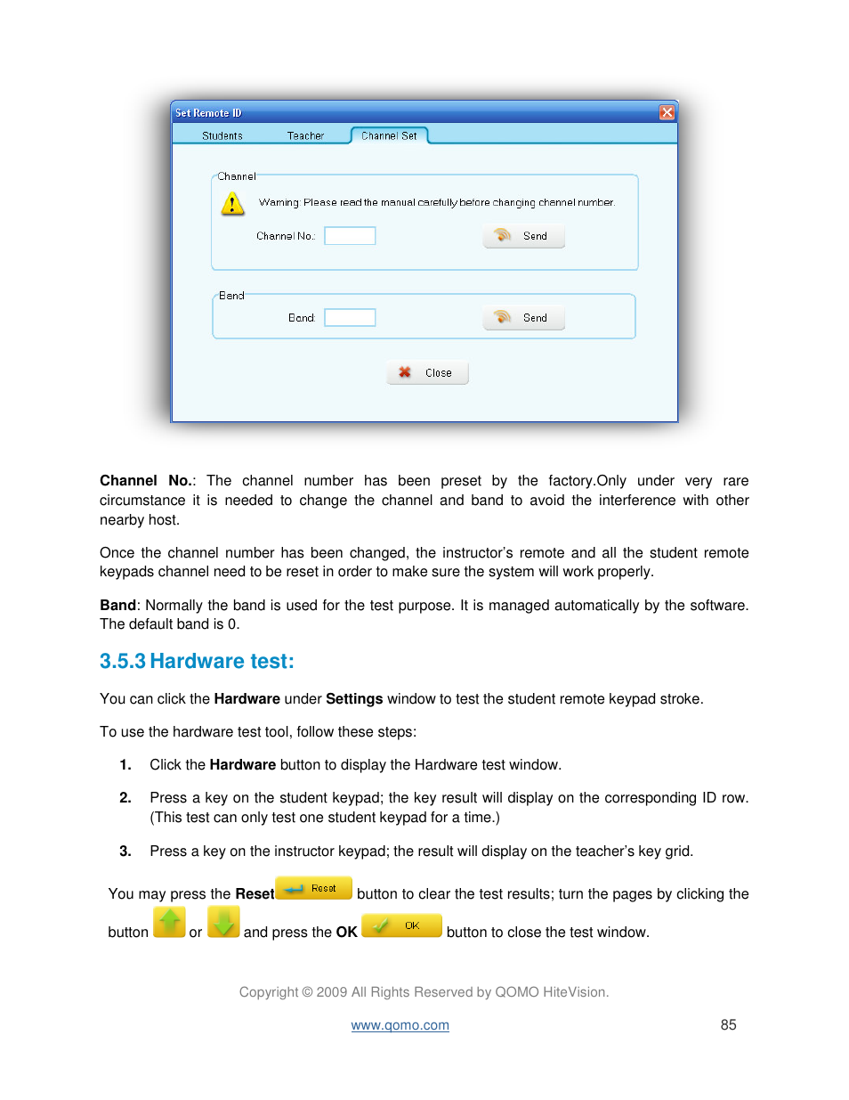 3 hardware test | QOMO QRF300 User Manual User Manual | Page 85 / 90