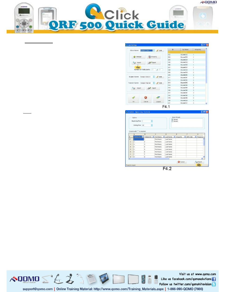 QOMO QRF500 Quick Start User Manual | Page 2 / 5