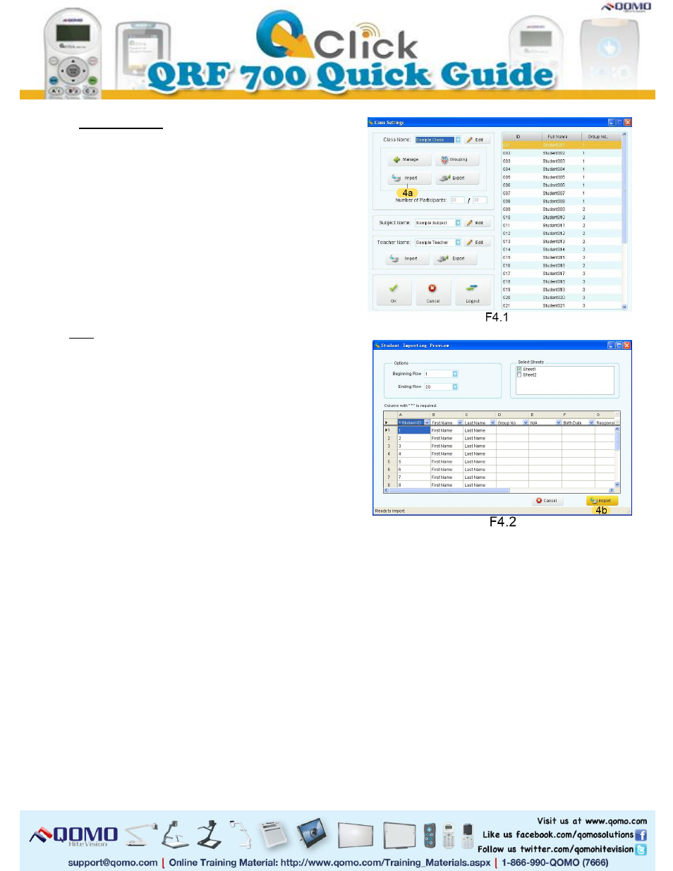 QOMO QRF700 Quick Start User Manual | Page 2 / 5