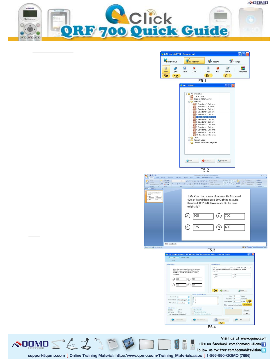 QOMO QRF700 Quick Start User Manual | Page 3 / 5