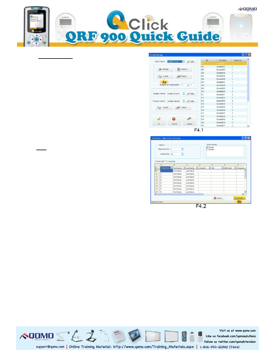 QOMO QRF900 Quick Guide User Manual | Page 2 / 5