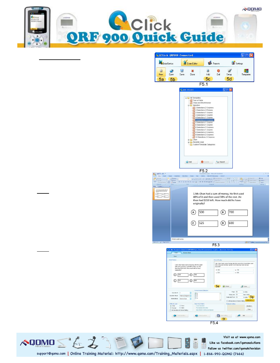 QOMO QRF900 Quick Guide User Manual | Page 3 / 5
