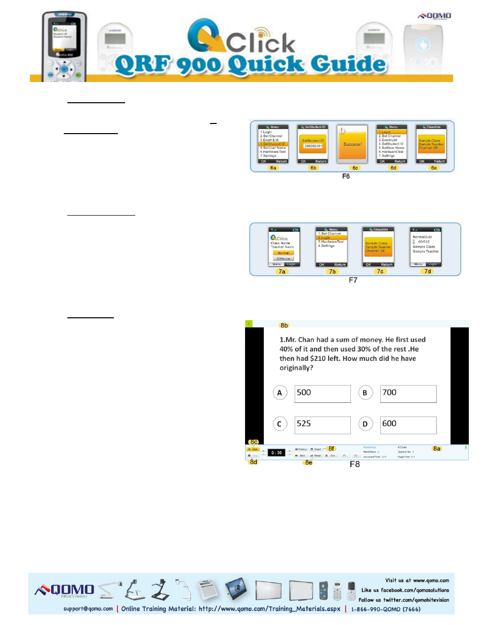 QOMO QRF900 Quick Guide User Manual | Page 4 / 5