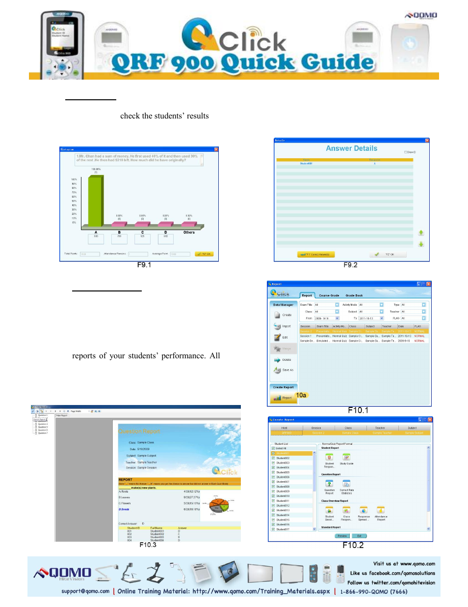 QOMO QRF900 Quick Guide User Manual | Page 5 / 5