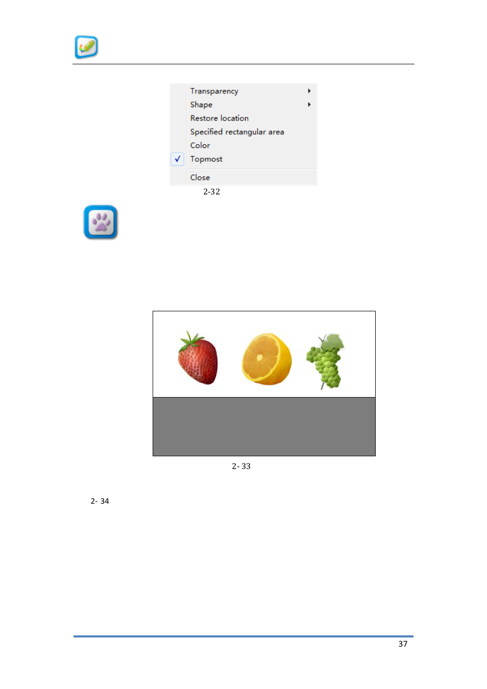 Figure, 32 highlight control menu | QOMO KidzFlow! Manual User Manual | Page 37 / 59