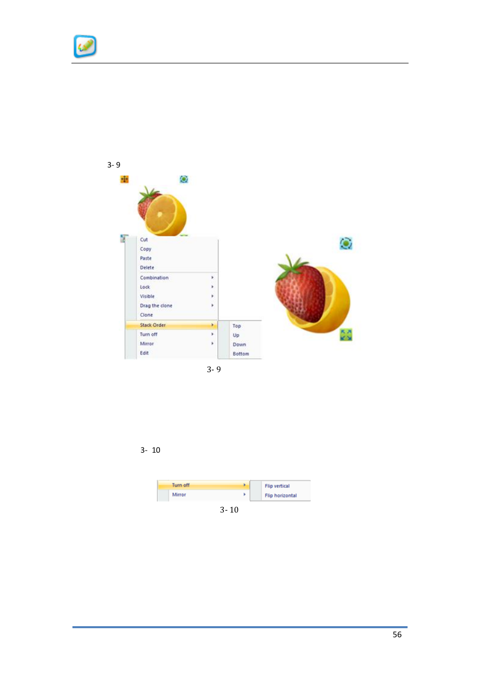 Display order, Turn | QOMO KidzFlow! Manual User Manual | Page 56 / 59