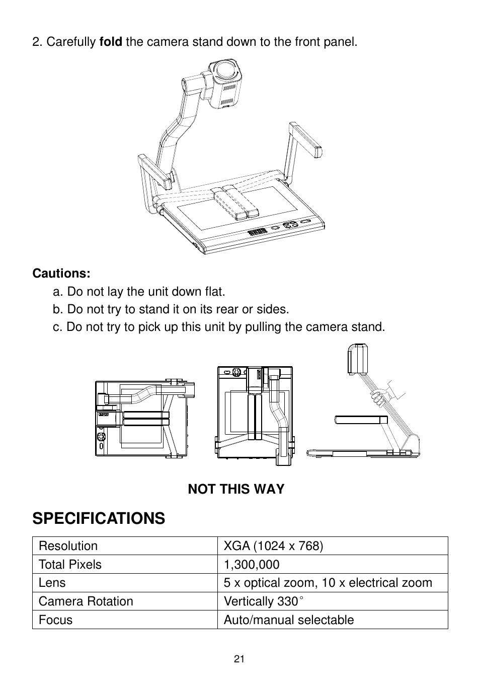 Specifications | QOMO QD3300 User Manual | Page 21 / 23