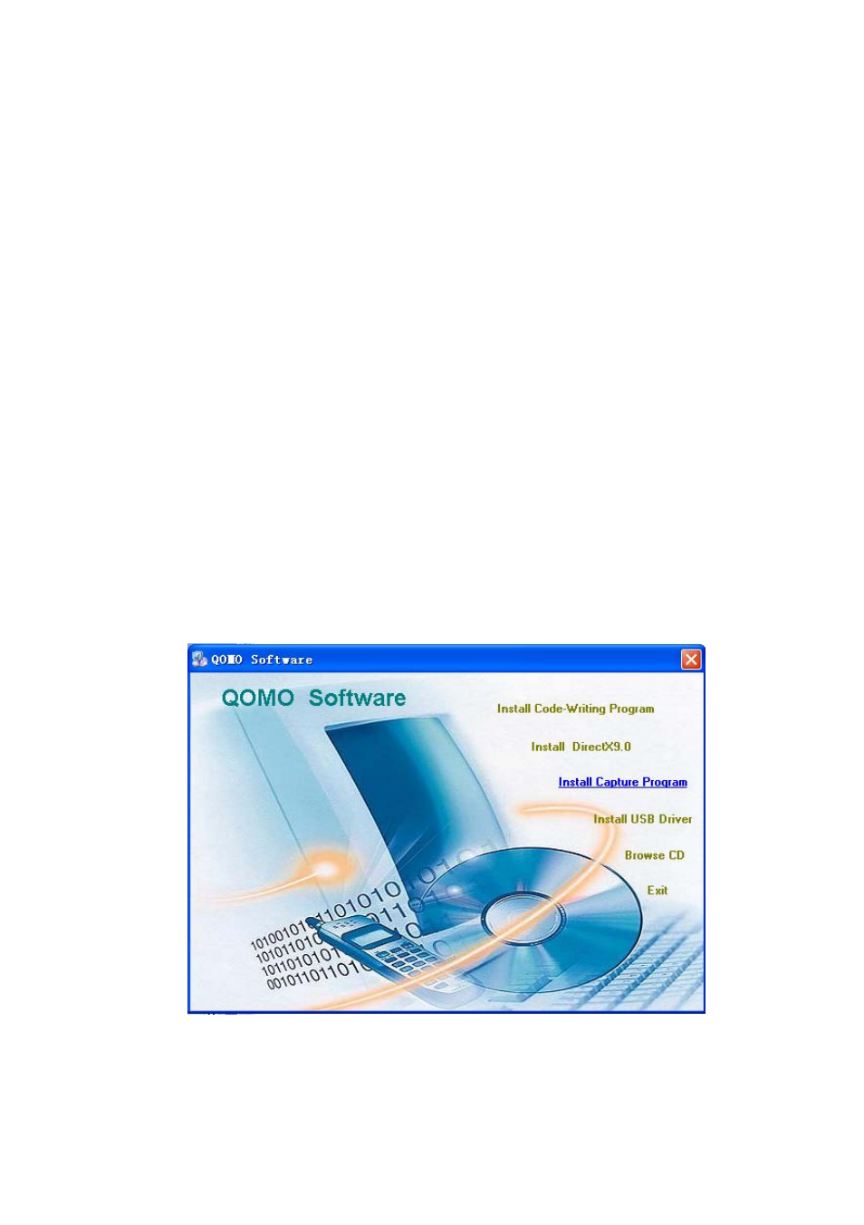 Output mode and vertical frequency (60hz), Pal/ntsc video outputs, Installing qomo visualizer software | QOMO QD700 User Manual | Page 12 / 29