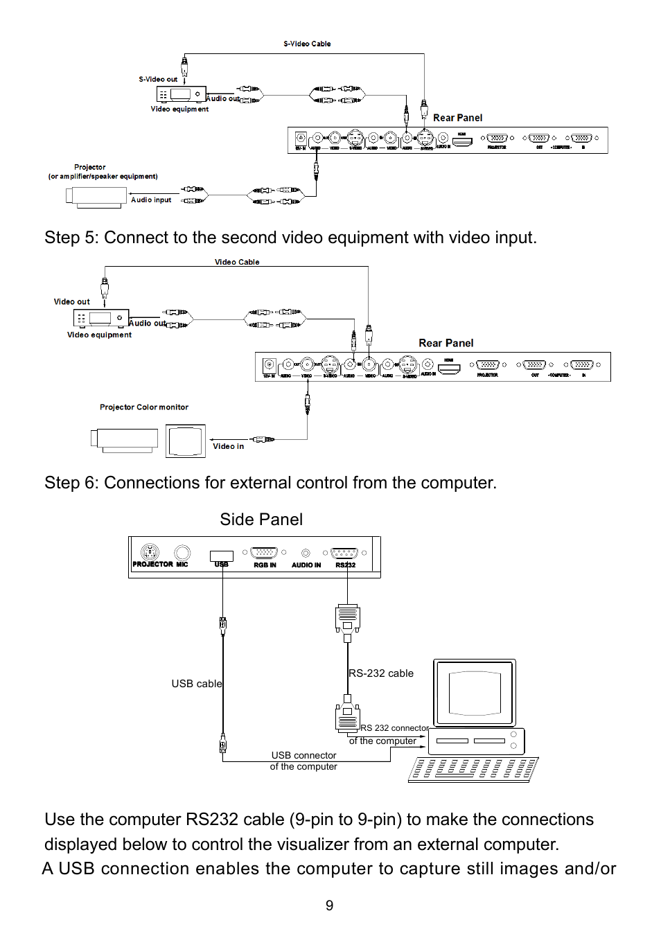 Side panel | QOMO QD3800 User Manual | Page 10 / 25