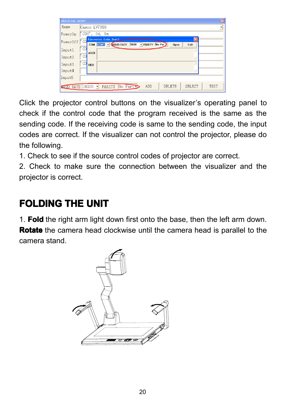 Foldingtheunit, Folding the unit, Folding | QOMO QD3800 User Manual | Page 21 / 25