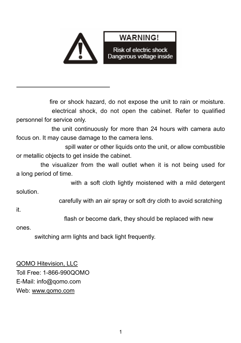 QOMO QD1600 User Manual | 28 pages
