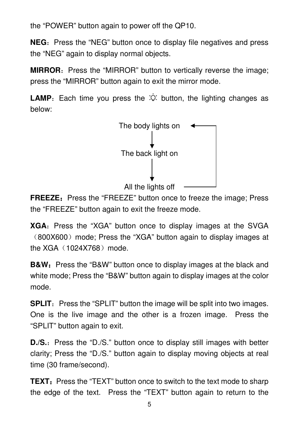 QOMO QP10 User Manual | Page 5 / 17