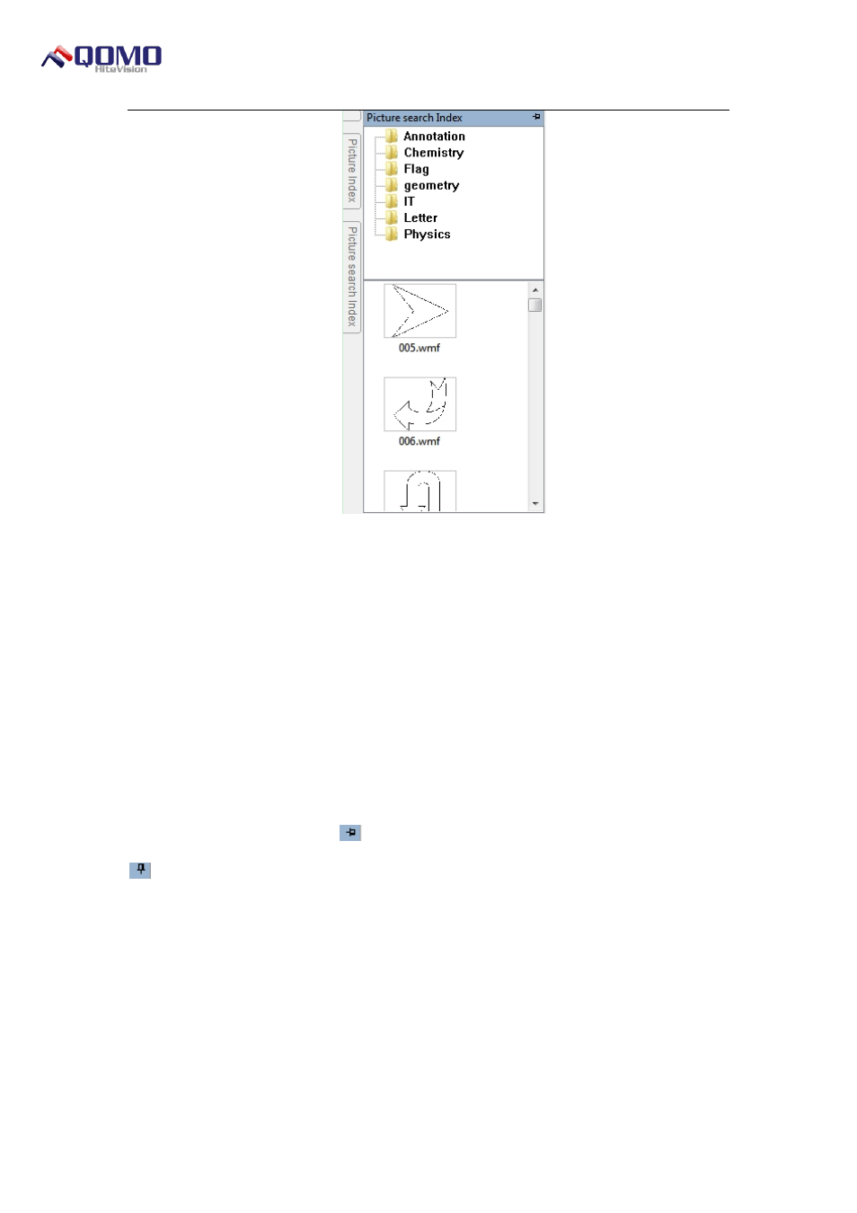 Panel locking/hiding | QOMO Visualizer User Manual | Page 27 / 30