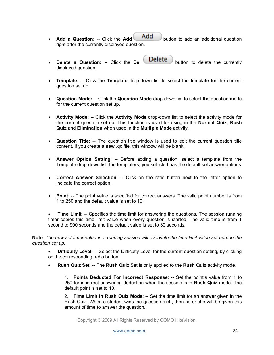 QOMO QRF300 User Manual | Page 24 / 77