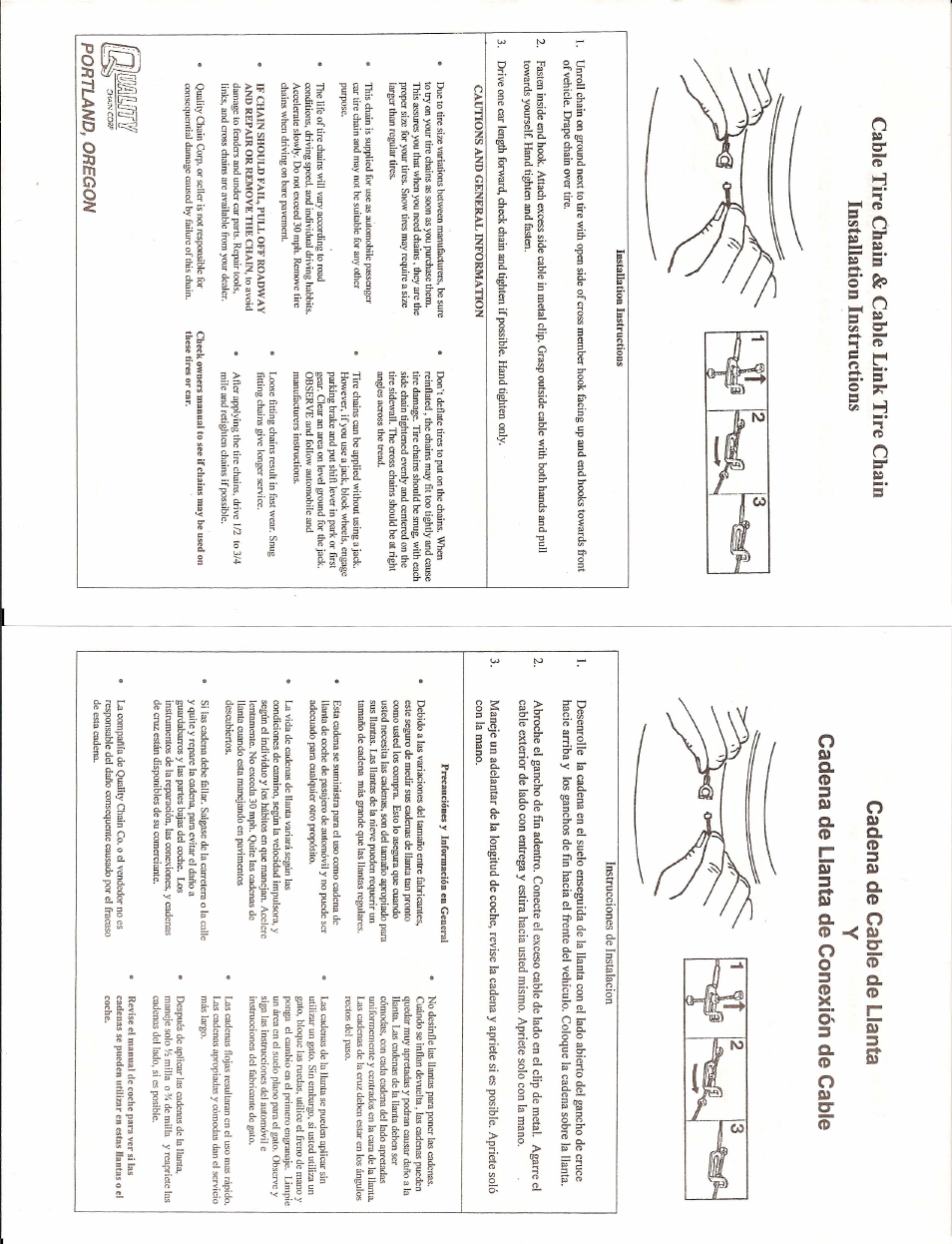 Quality Chain 1600 User Manual | Page 2 / 4