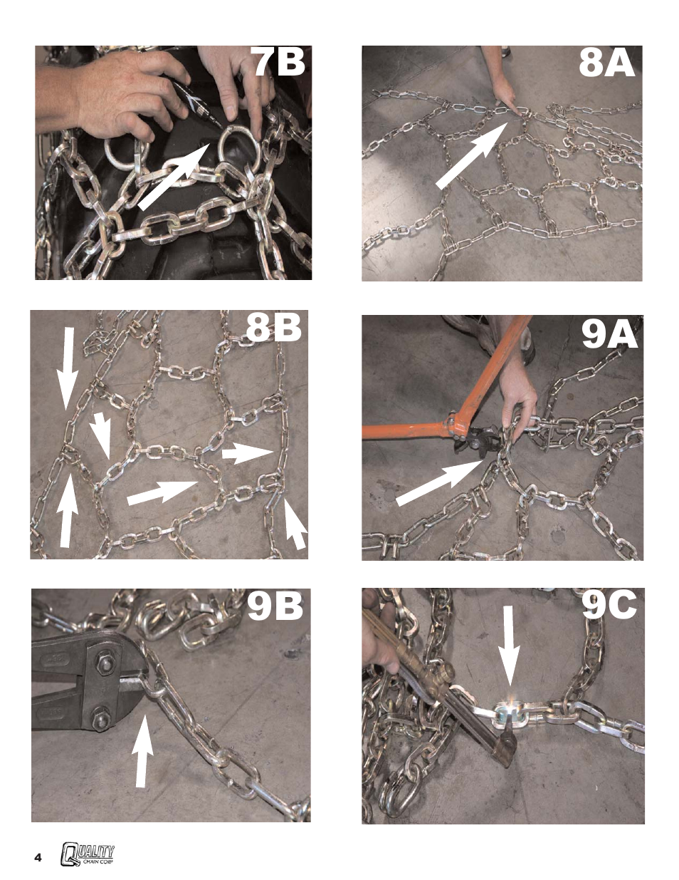 Quality Chain Diamond Pattern Mounting and Cut Down User Manual | Page 6 / 9