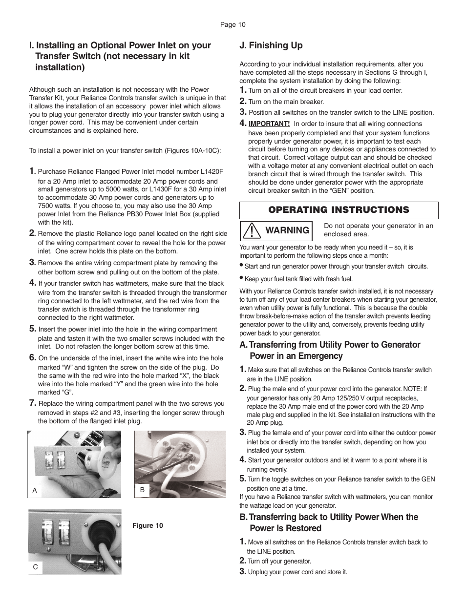 Reliance Controls 31406CRK User Manual | Page 11 / 14