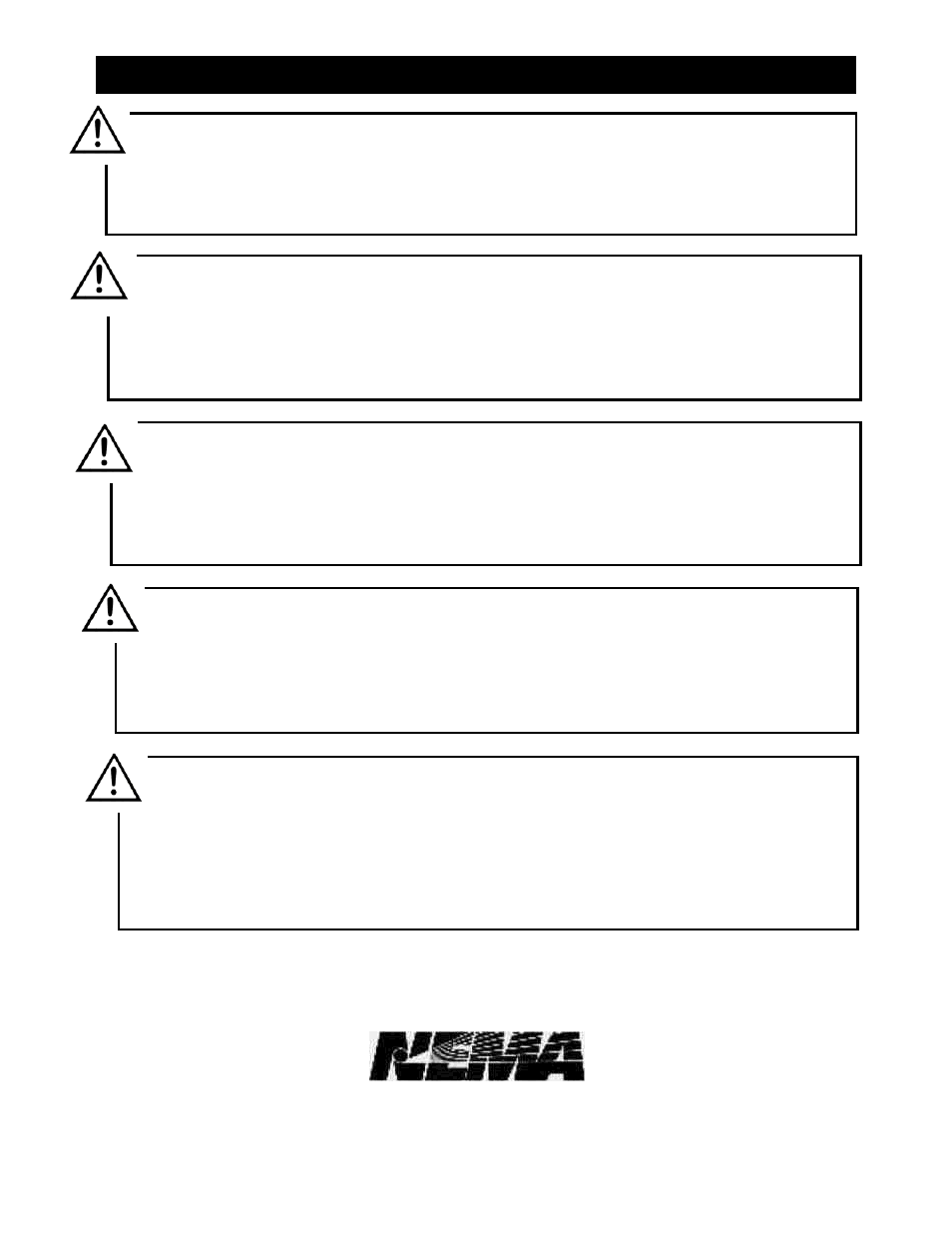 Warnings • cautions | Reliance Controls Pro/Tran User Manual | Page 3 / 16