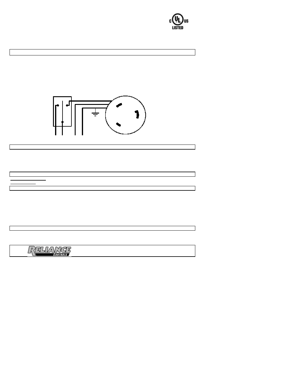 Reliance Controls Easy/Tran - CSR301 User Manual | 1 page