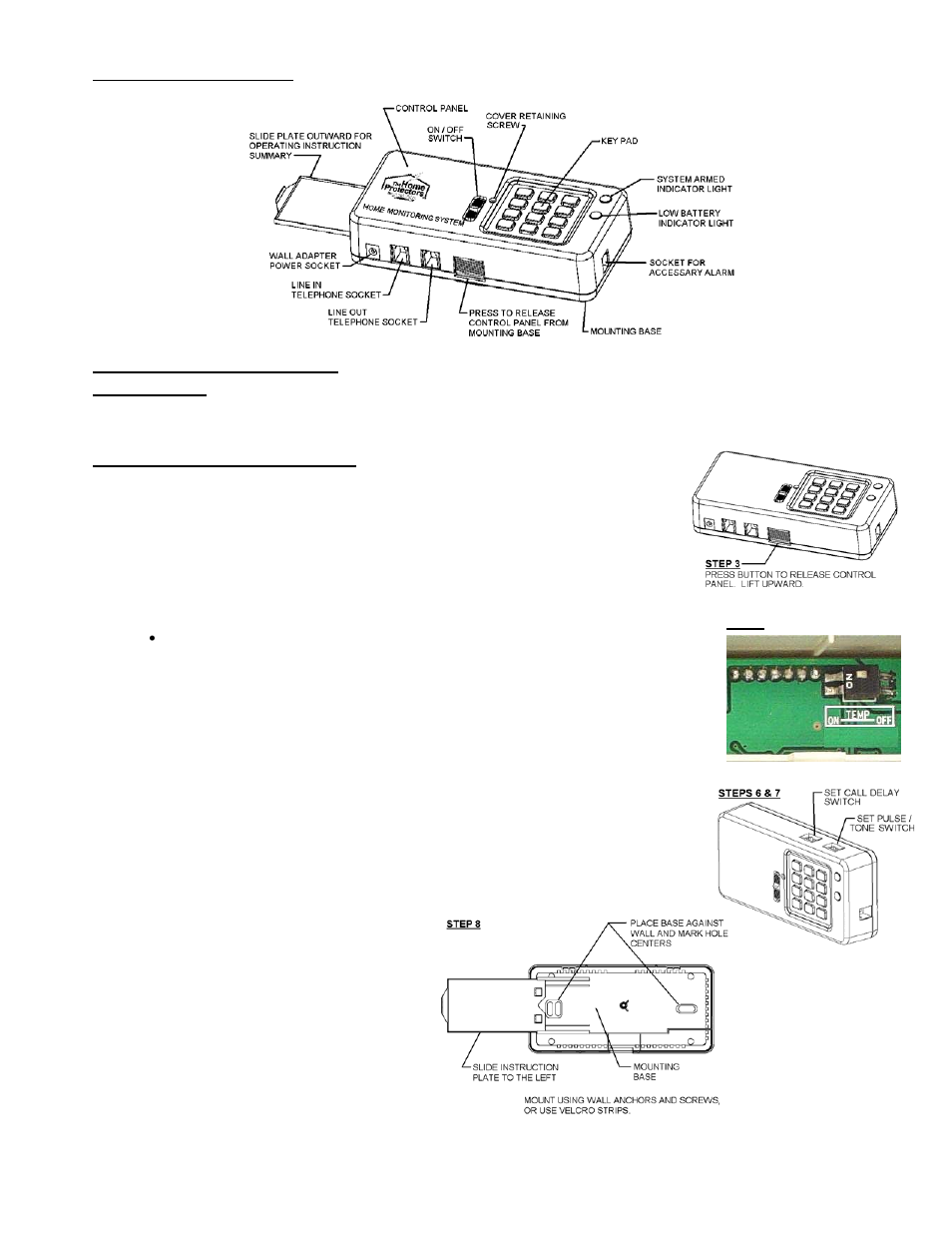Control panel components, Tools required, Step-by step installation procedure | Installation instructions | Reliance Controls THP201 User Manual | Page 2 / 7