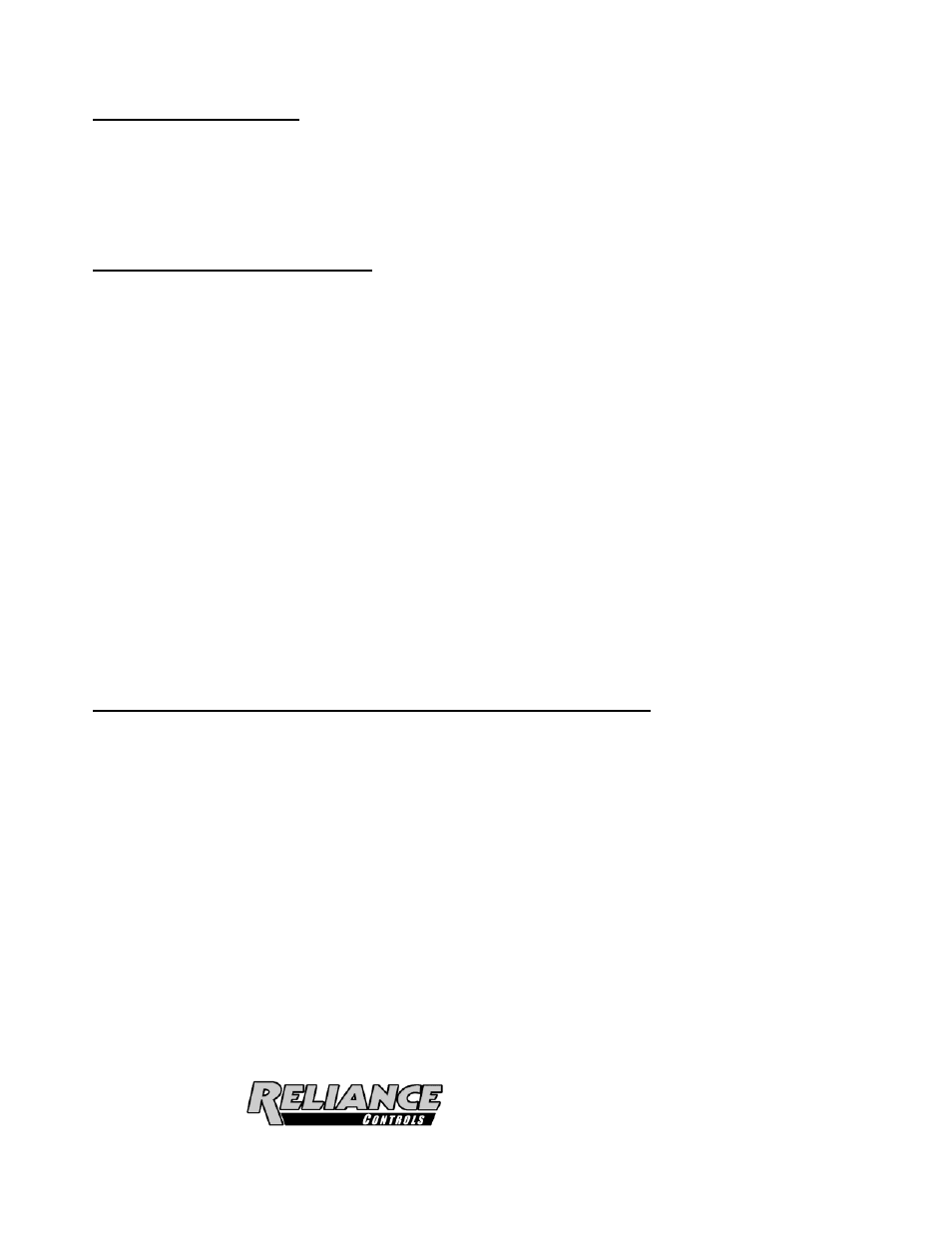 Contact information, One year limited warranty | Reliance Controls THP201 User Manual | Page 7 / 7